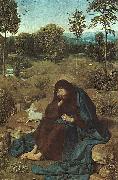 Geertgen Tot Sint Jans John the Baptist in the Wilderness oil